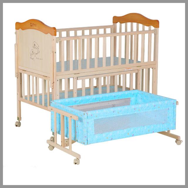 Natural Baby Wooden Bed wholesale