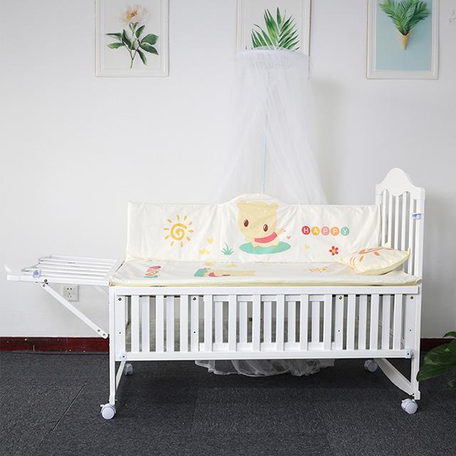 Wooden White Baby Cot Bed wholesale