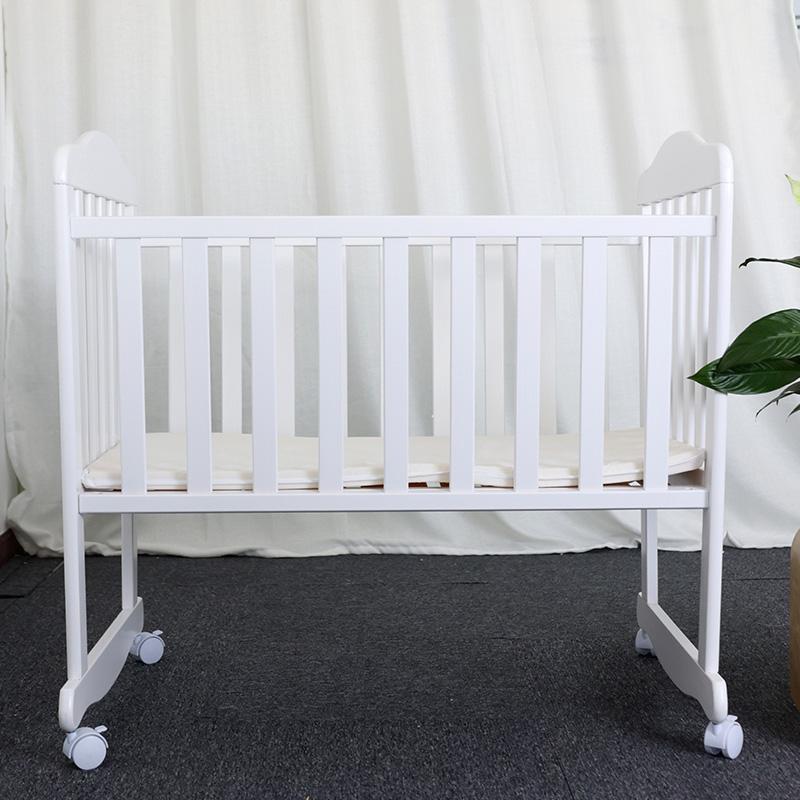 Unique Design White Newborn Baby Cradle