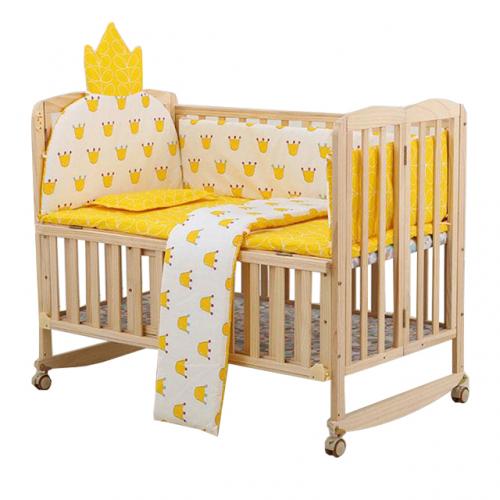 Foldable Baby Wood Crib customized